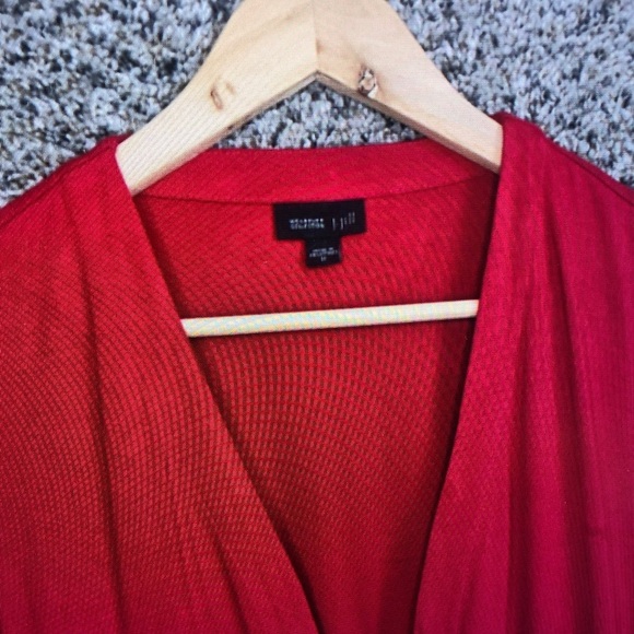 Vibrant Red Long Sleeve Cardigan - Picture 4 of 7